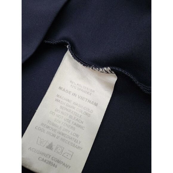 footjoy golf polo navy blue sz large short sleeve polyester - Picture 2 of 8